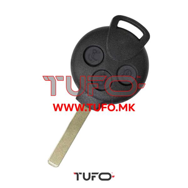 Smart Fortwo Remote Key Shell 3 Button laser Blade – Tufo